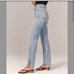 Abercrombie & Fitch Light Blue Straight Leg Jeans